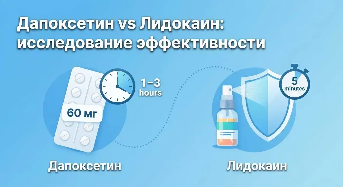 Дапоксетин vs Лидокаин: исследование эффективности