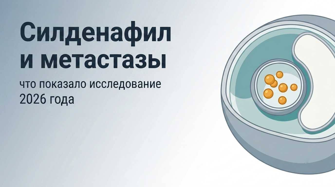 Силденафил блокирует метастазы? Что показало исследование 2026 года