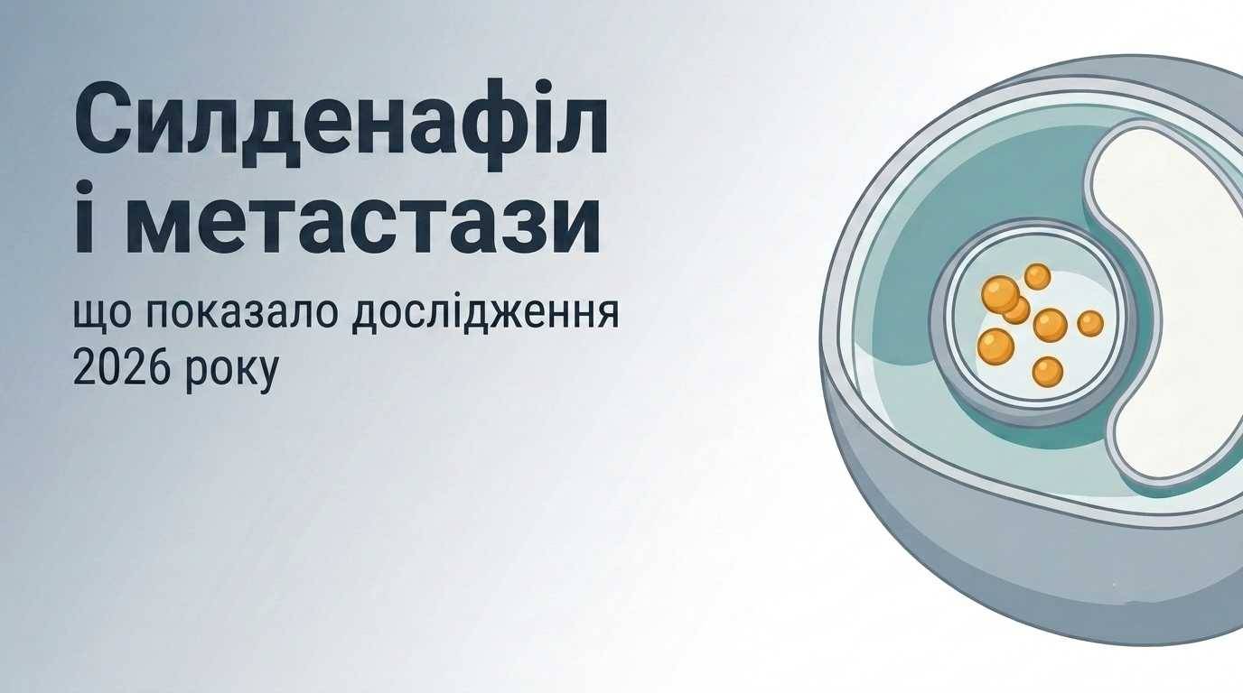 Силденафіл блокує метастази? Що показало дослідження 2026 року