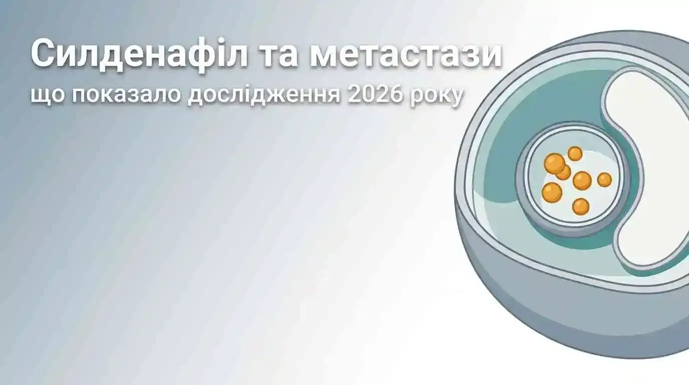 Силденафіл блокує метастази? Що показало дослідження 2026 року