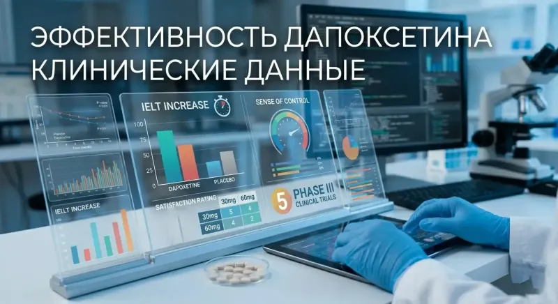 Ефективність дапоксетину: дані клінічних випробувань
