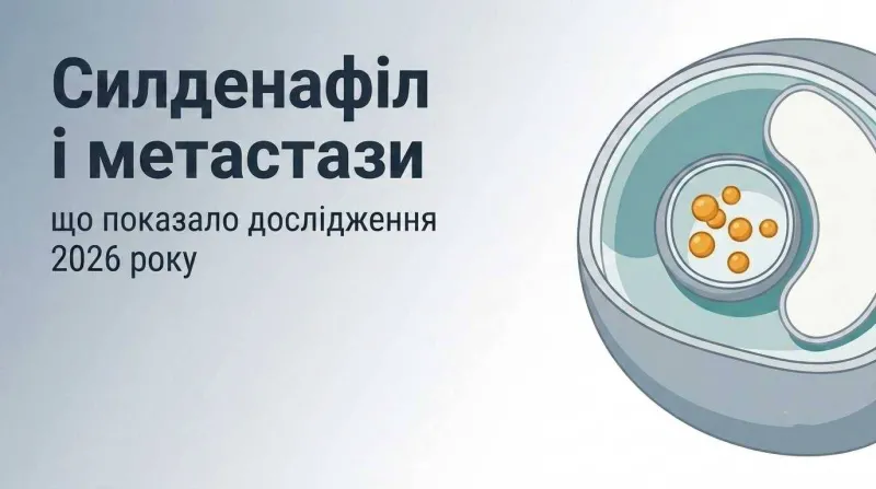 Силденафіл блокує метастази? Що показало дослідження 2026 року